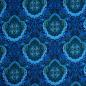 Preview: French Terry Mandala blau